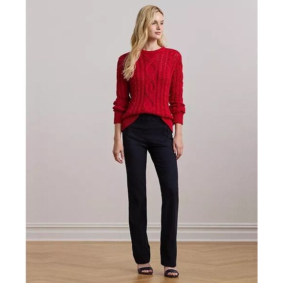 LAUREN RALPH LAUREN Women's Double-Faced Crepe Sailor Pants - Picture 4 of 10